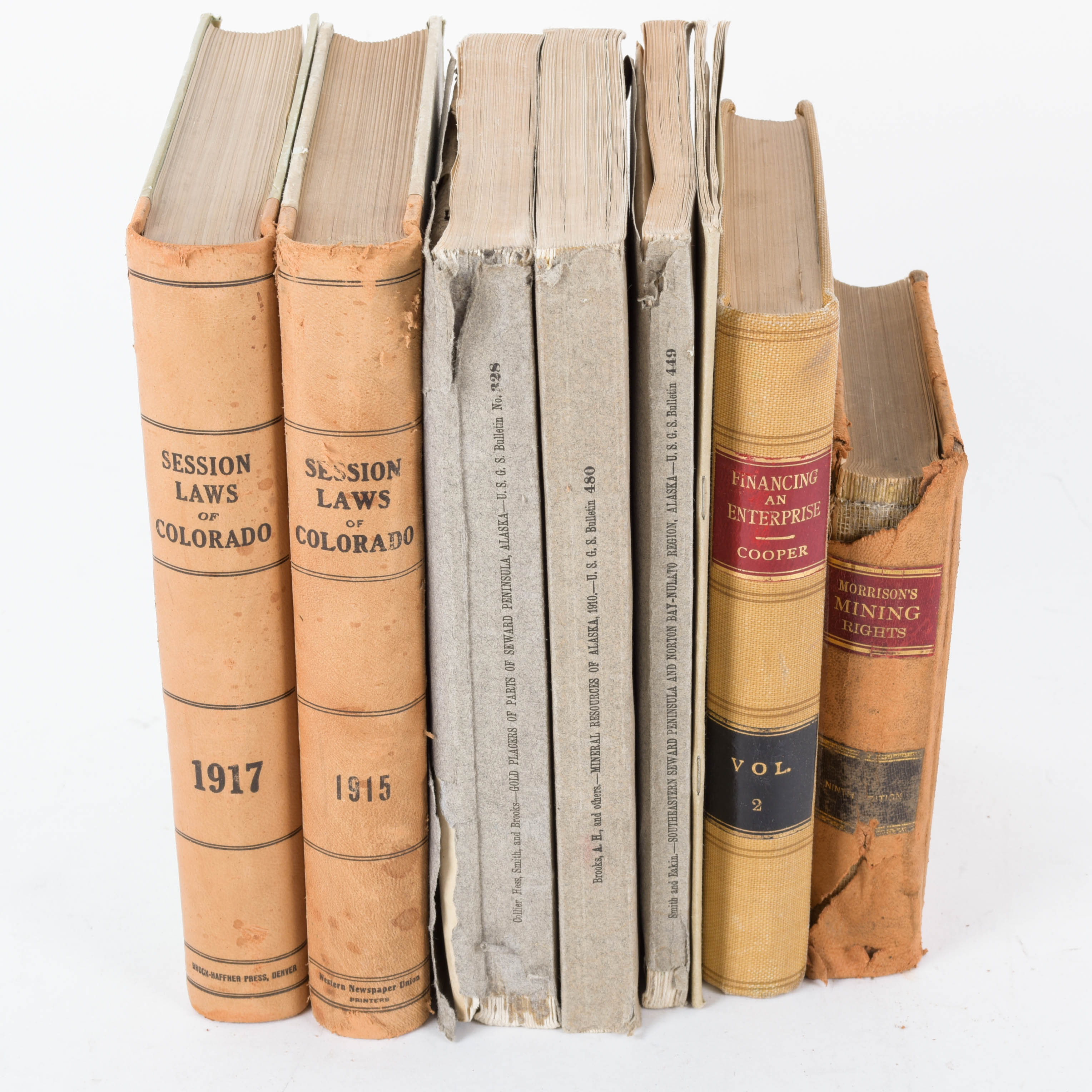 Antique and Vintage Collection of Law and Finance Books