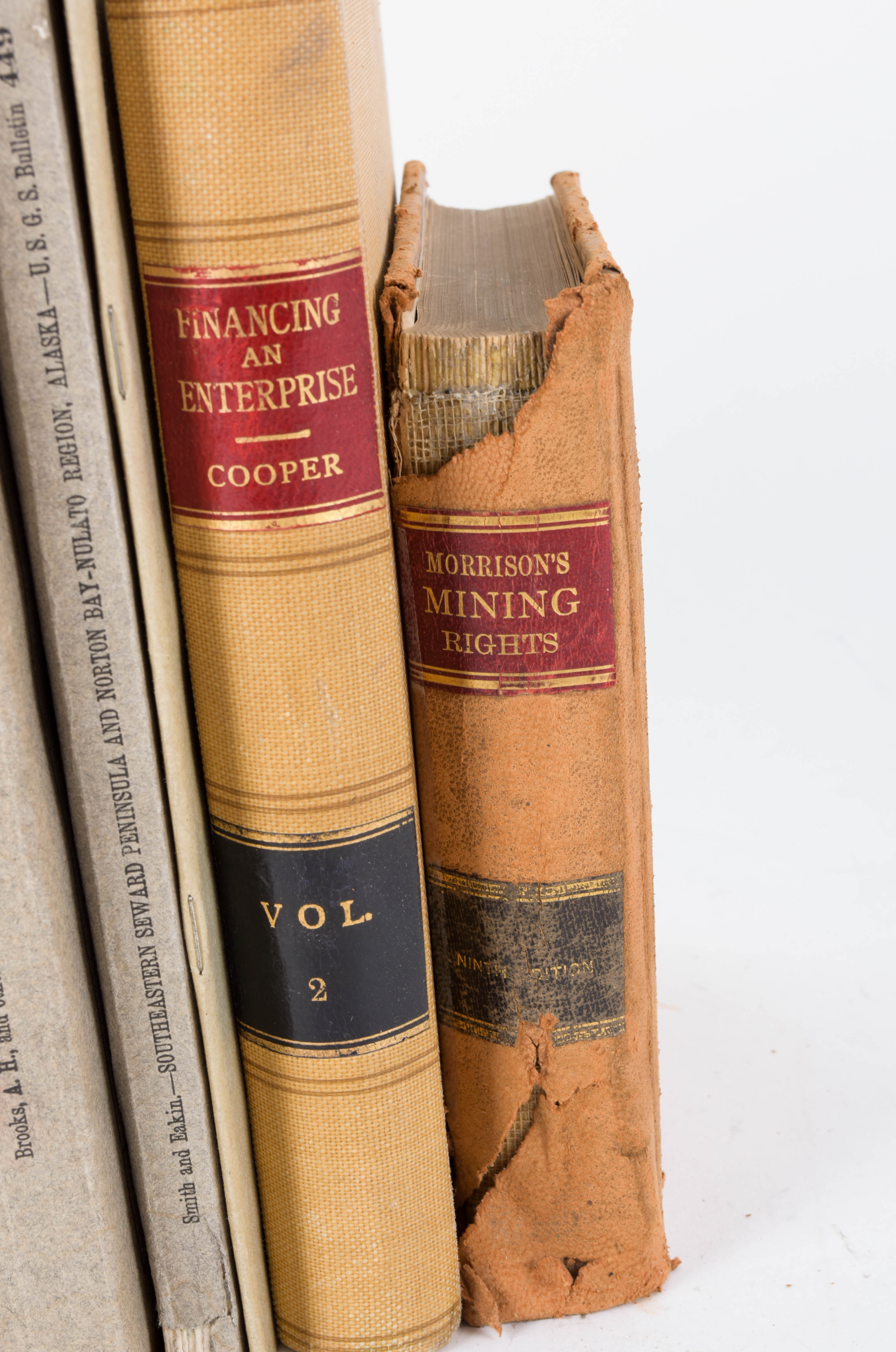 Antique and Vintage Collection of Law and Finance Books