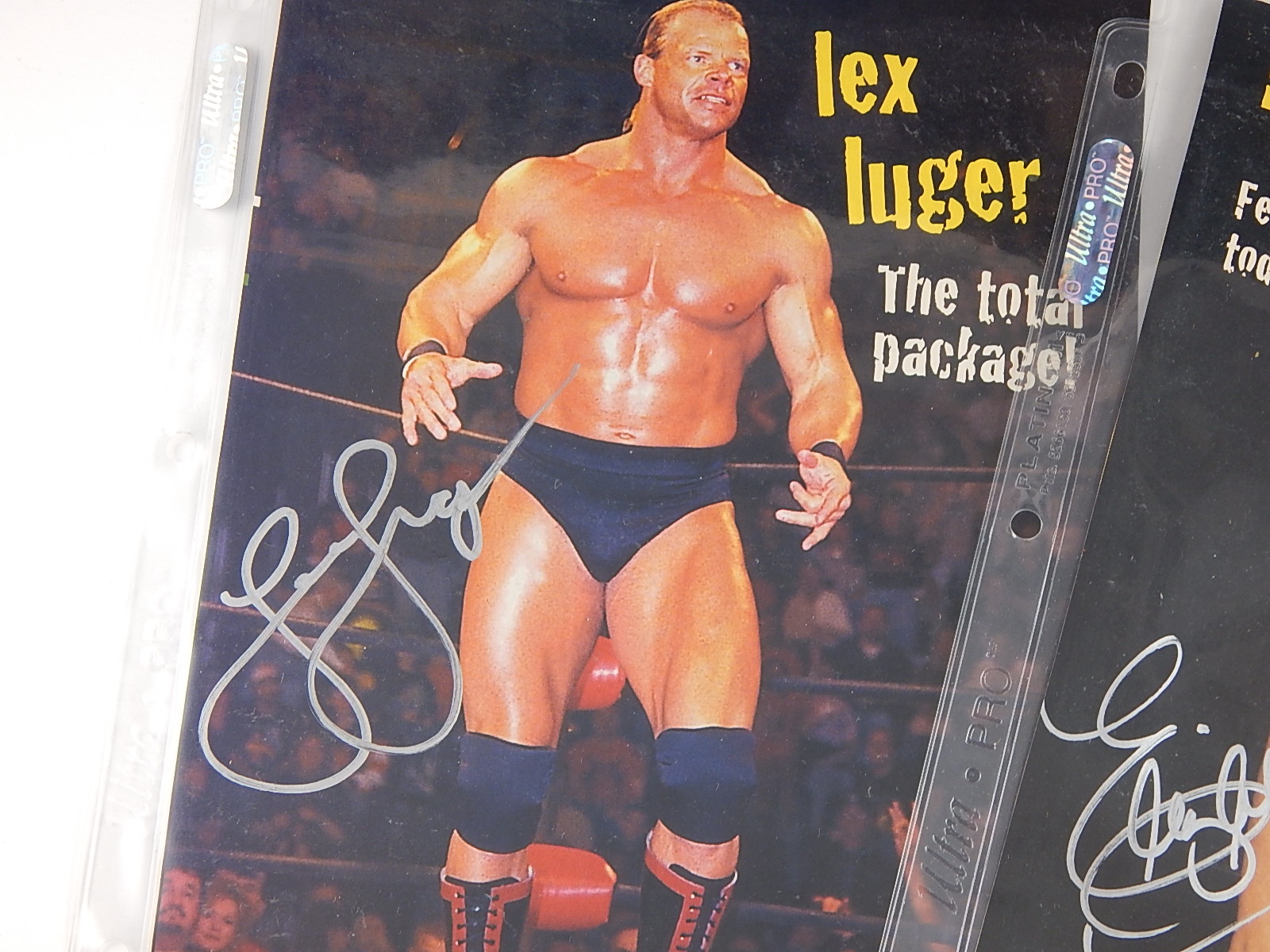 Signed Wrestling Magazine Pages
