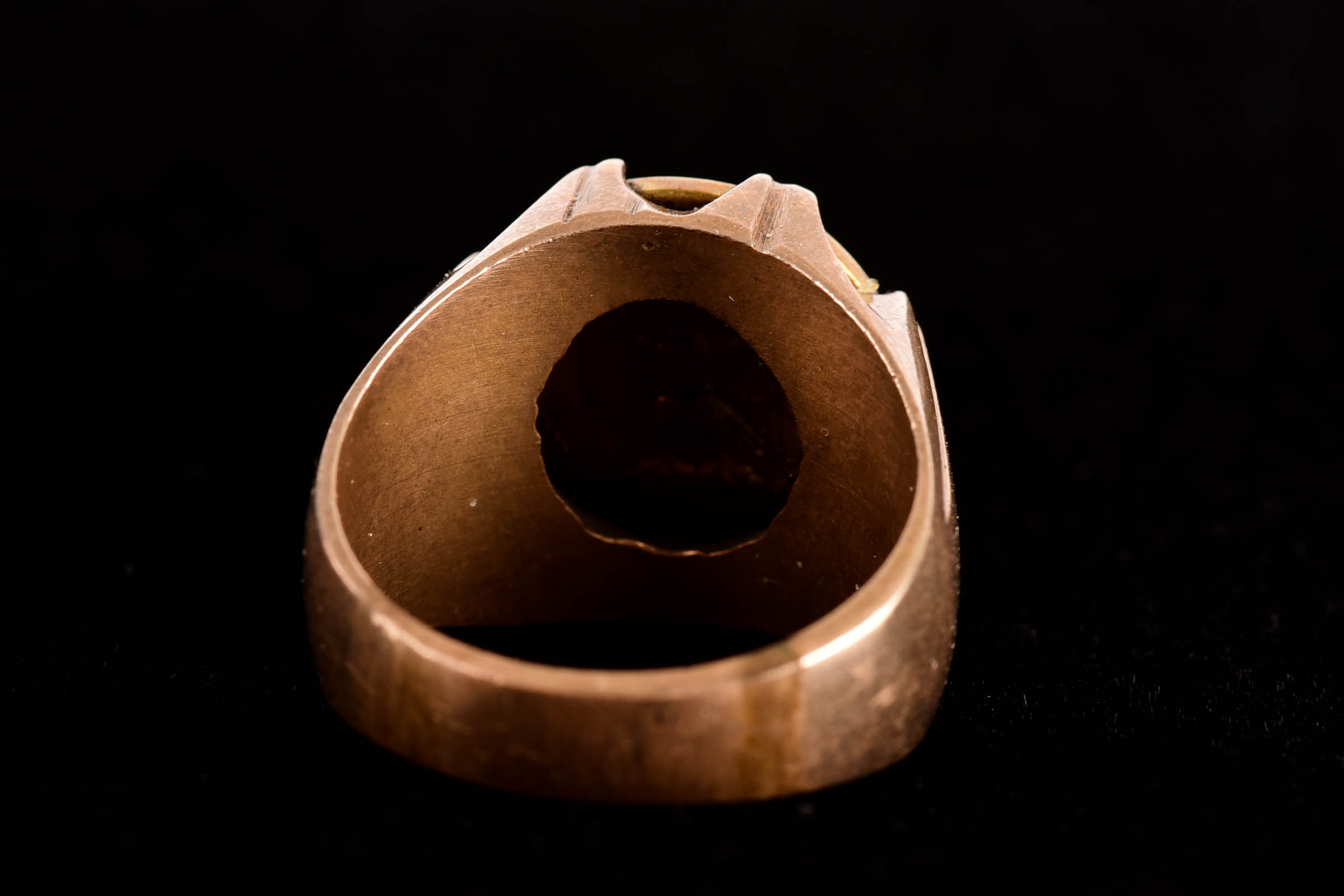 14K Men's Signet Coin Ring