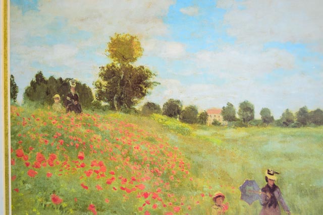 Framed "Poppies at Argenteuil" Monet Print