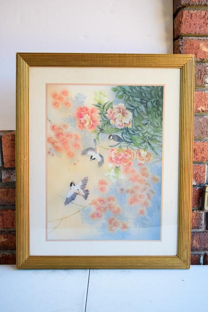 Pair of Framed Bird Prints and an Audubon Lithograph