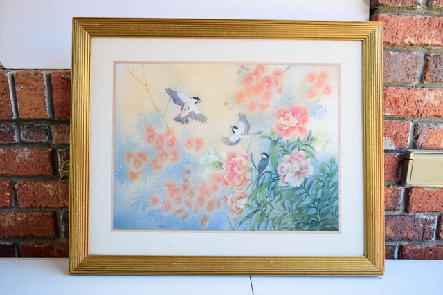 Pair of Framed Bird Prints and an Audubon Lithograph