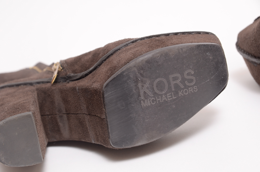 Tory Burch and Michael Kors Leather Boots, Size 7