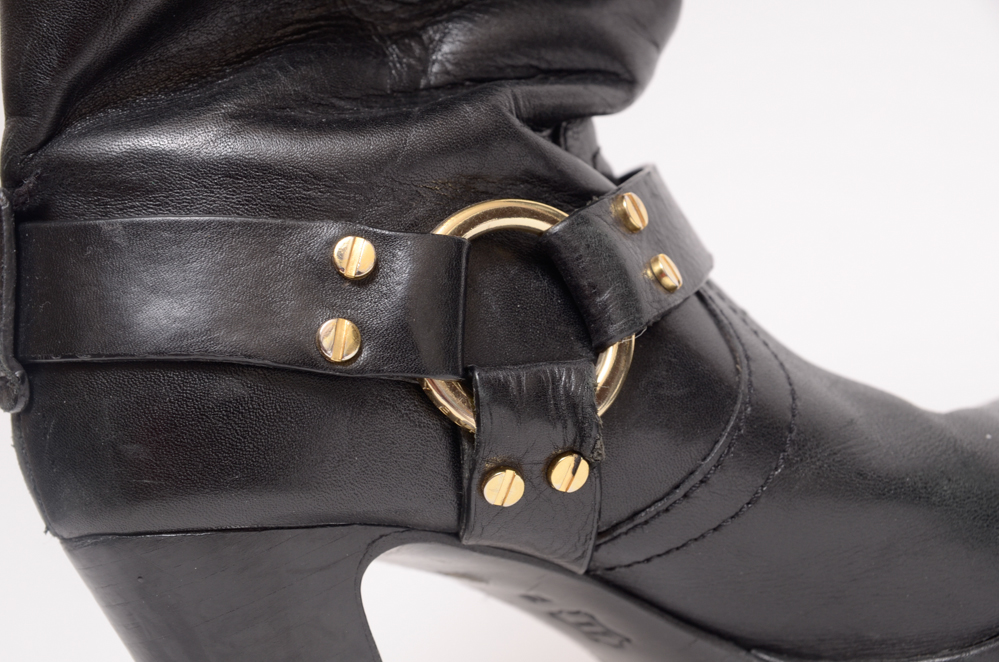 Tory Burch and Michael Kors Leather Boots, Size 7