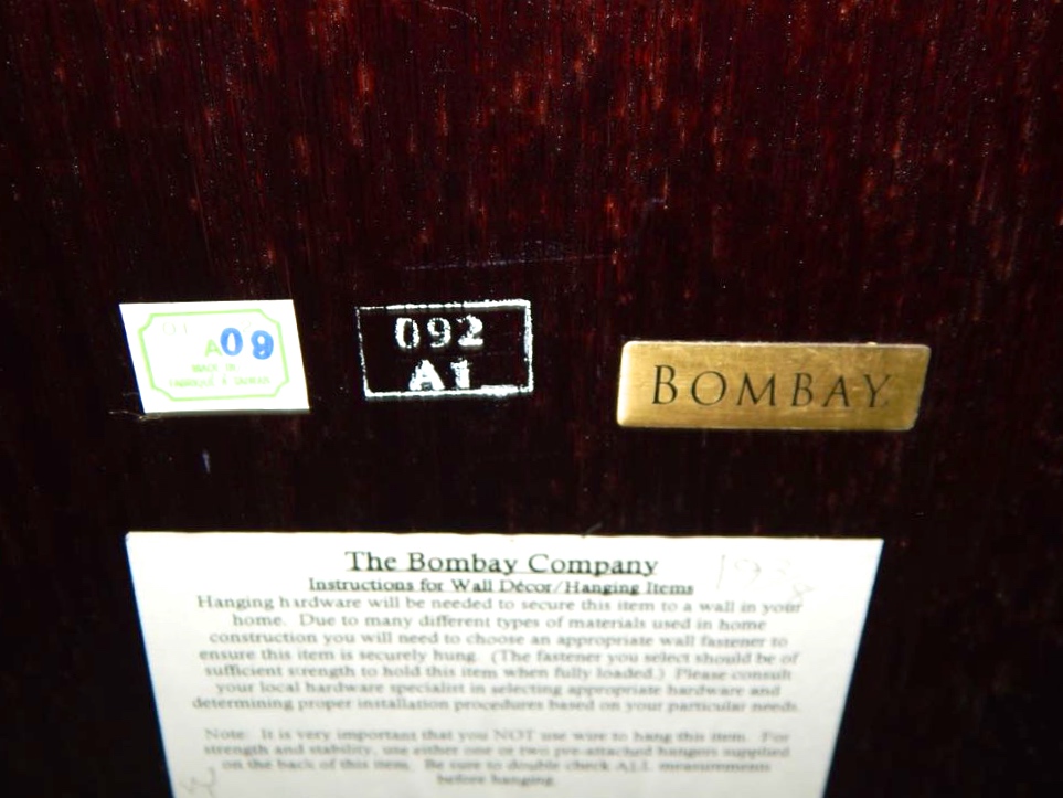 Bombay Curio Wall Cabinet