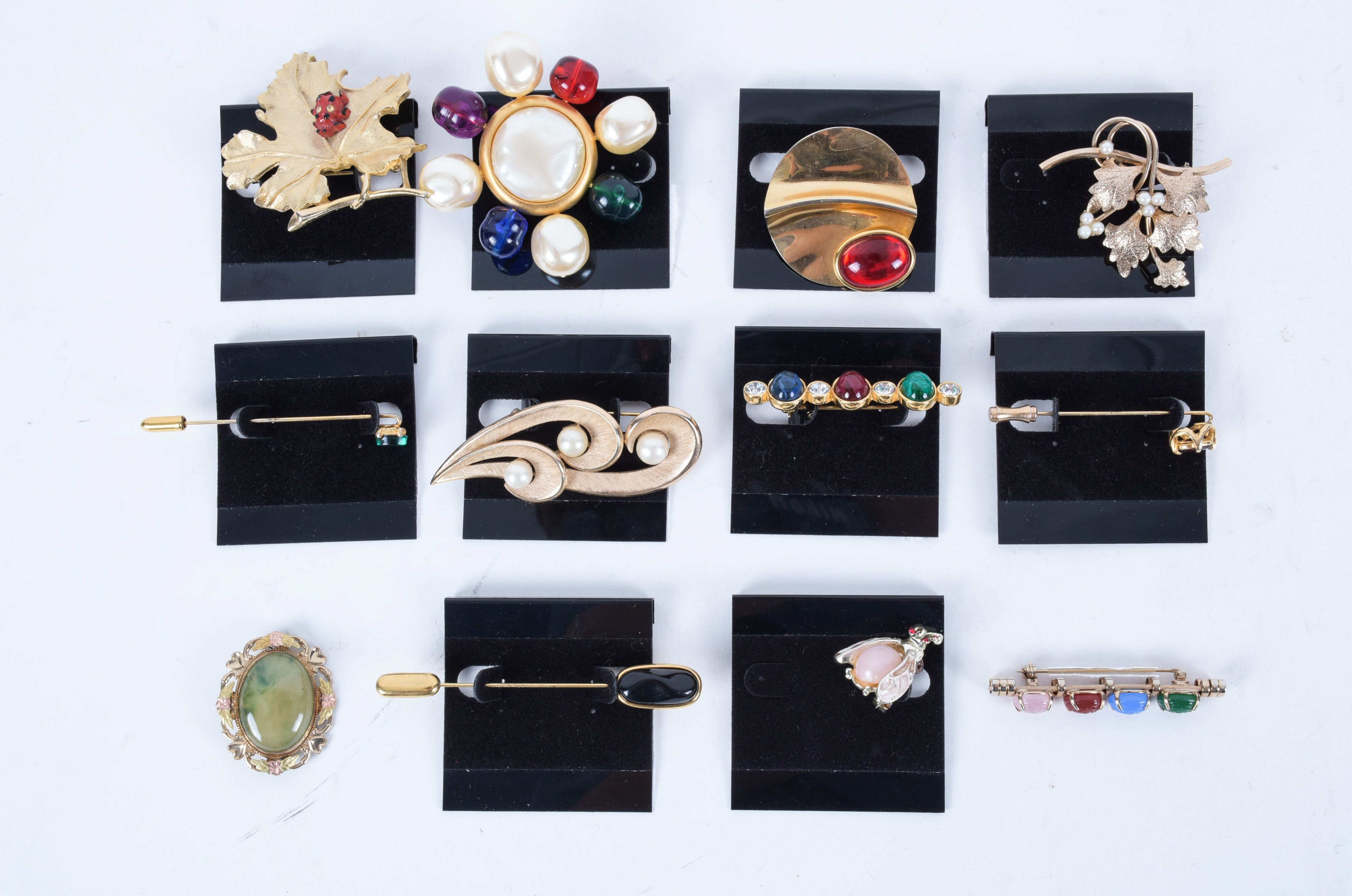 Collection of Stick Pins and Brooches Featuring Givenchy