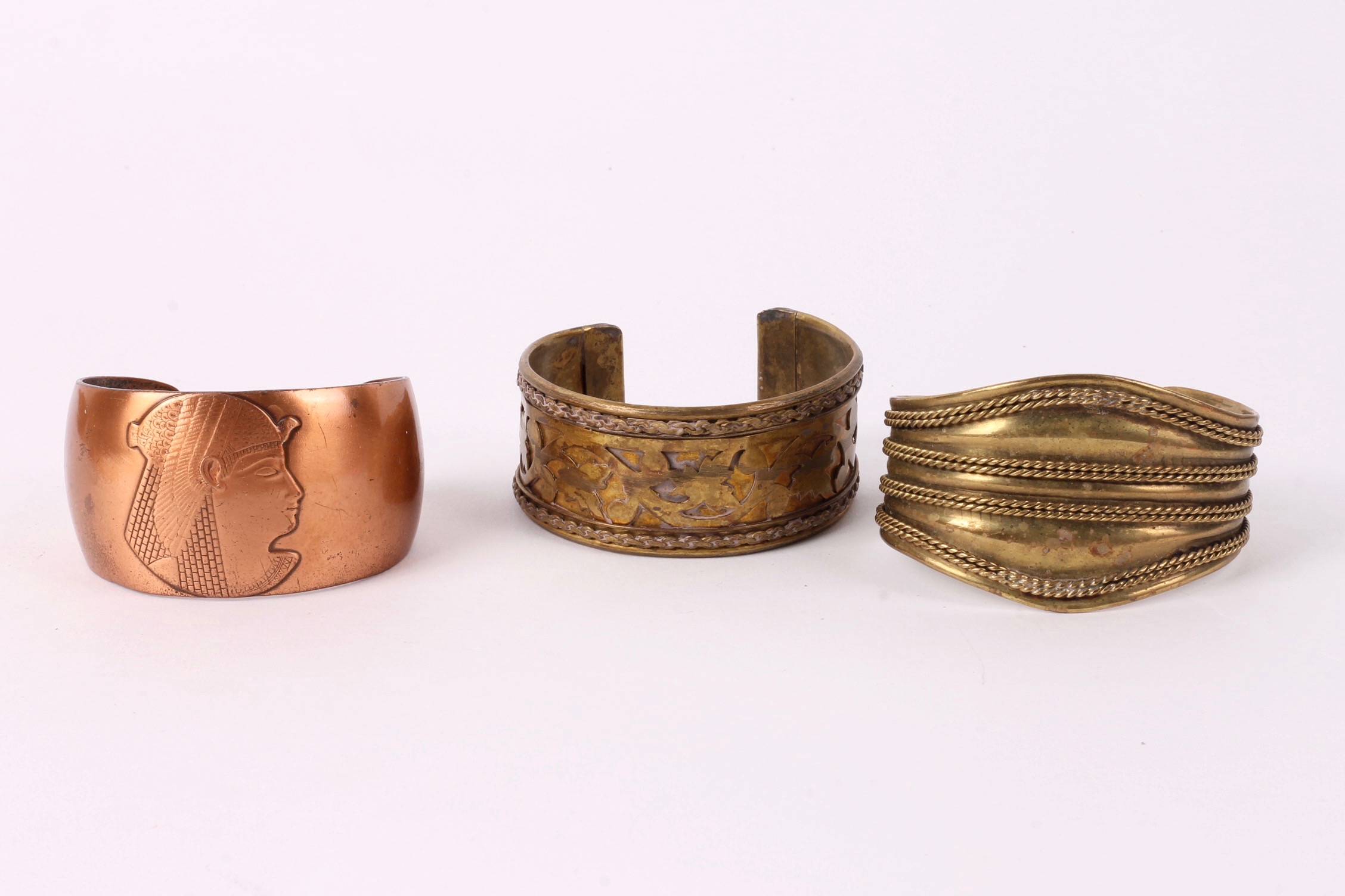 Brass and Copper Tone Bangles and Bracelets