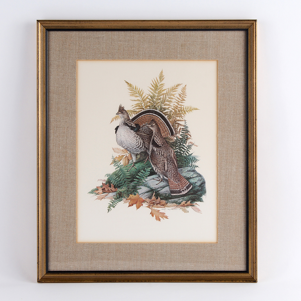 Roger Tory Perterson Offset Lithograph of ""Ruffed Grouse"