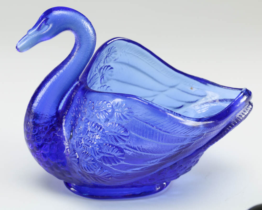 Collection of Glass Birds and Paperweights featuring Fenton