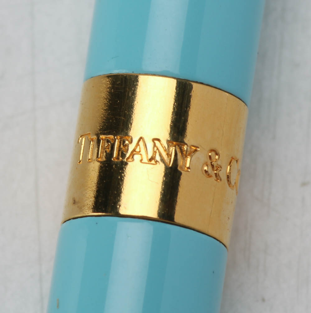 Tiffany & Co. Blue Purse Pen and Anson Tip Refill