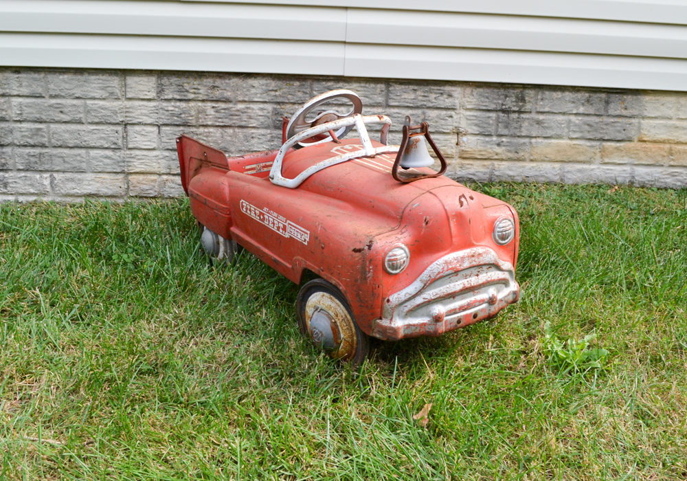 Vintage Fire Engine Pedal Car