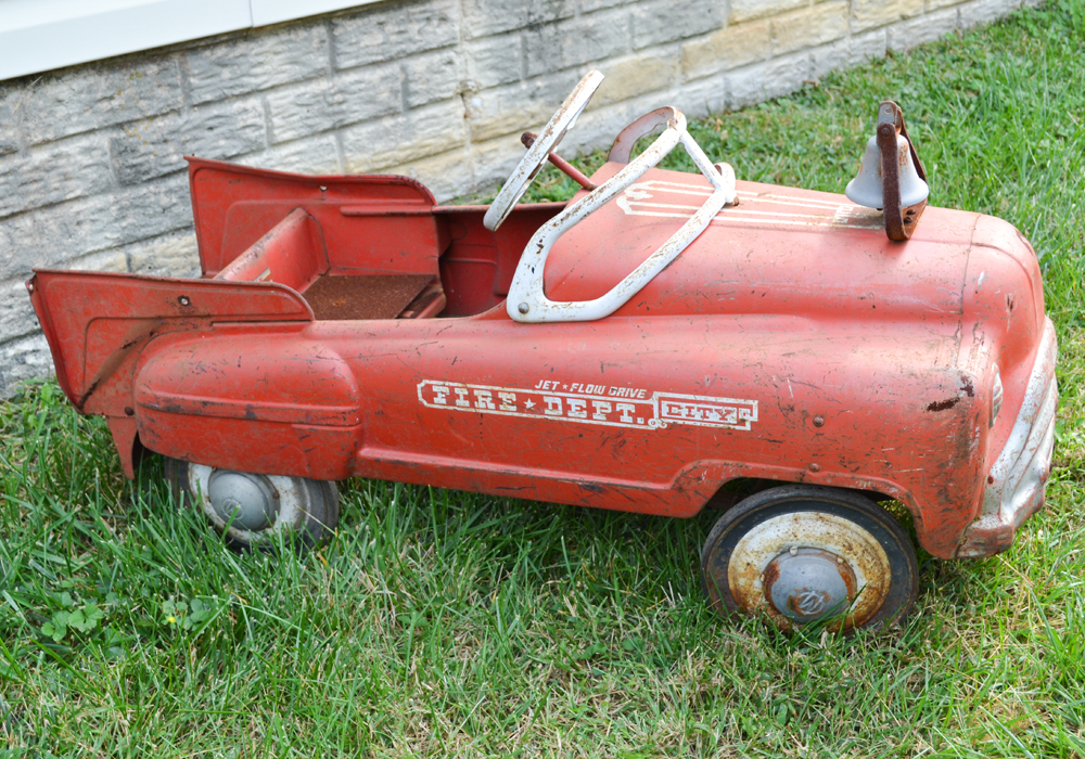 Vintage Fire Engine Pedal Car