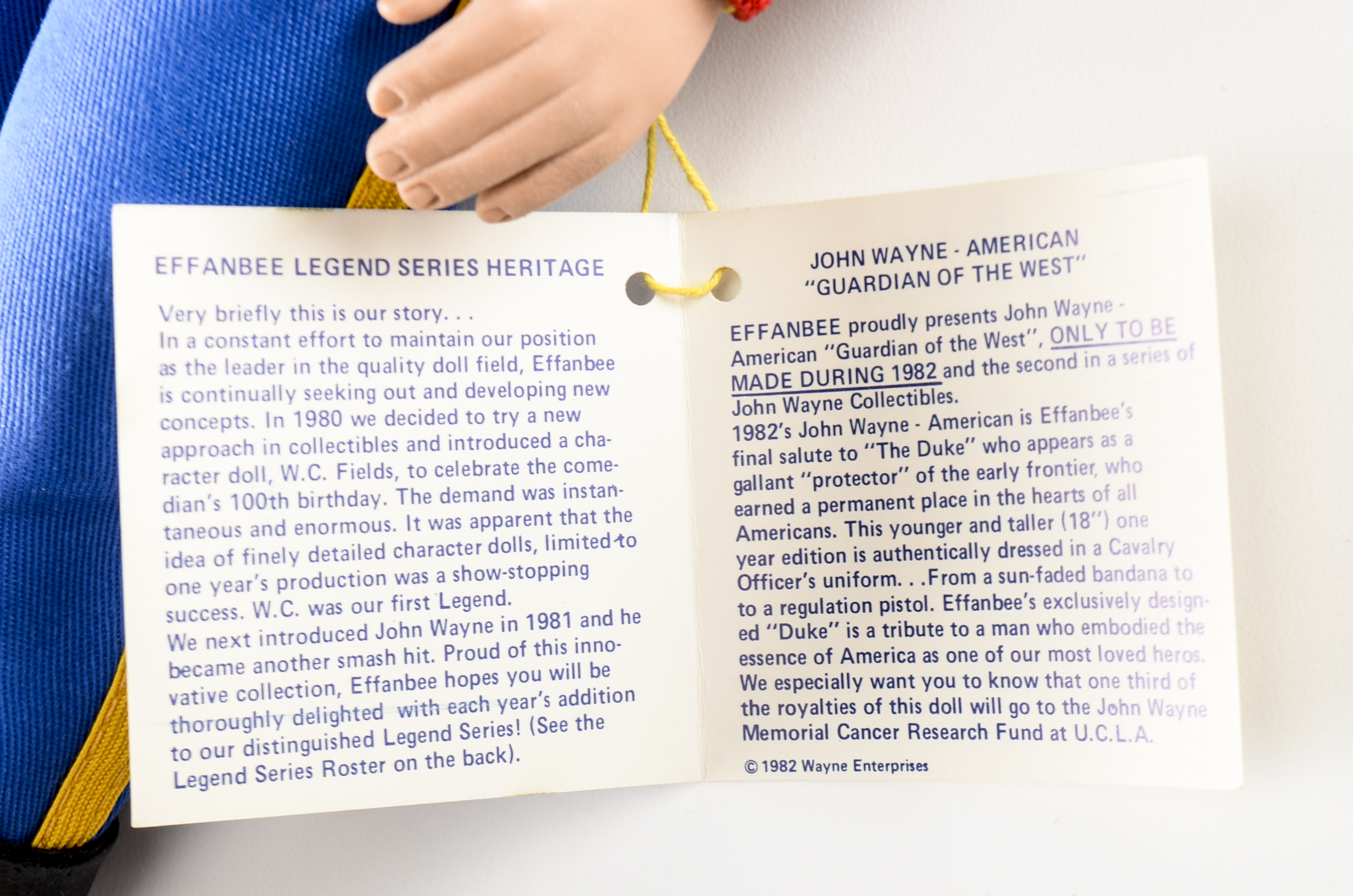 Two John Wayne Effanbee Dolls