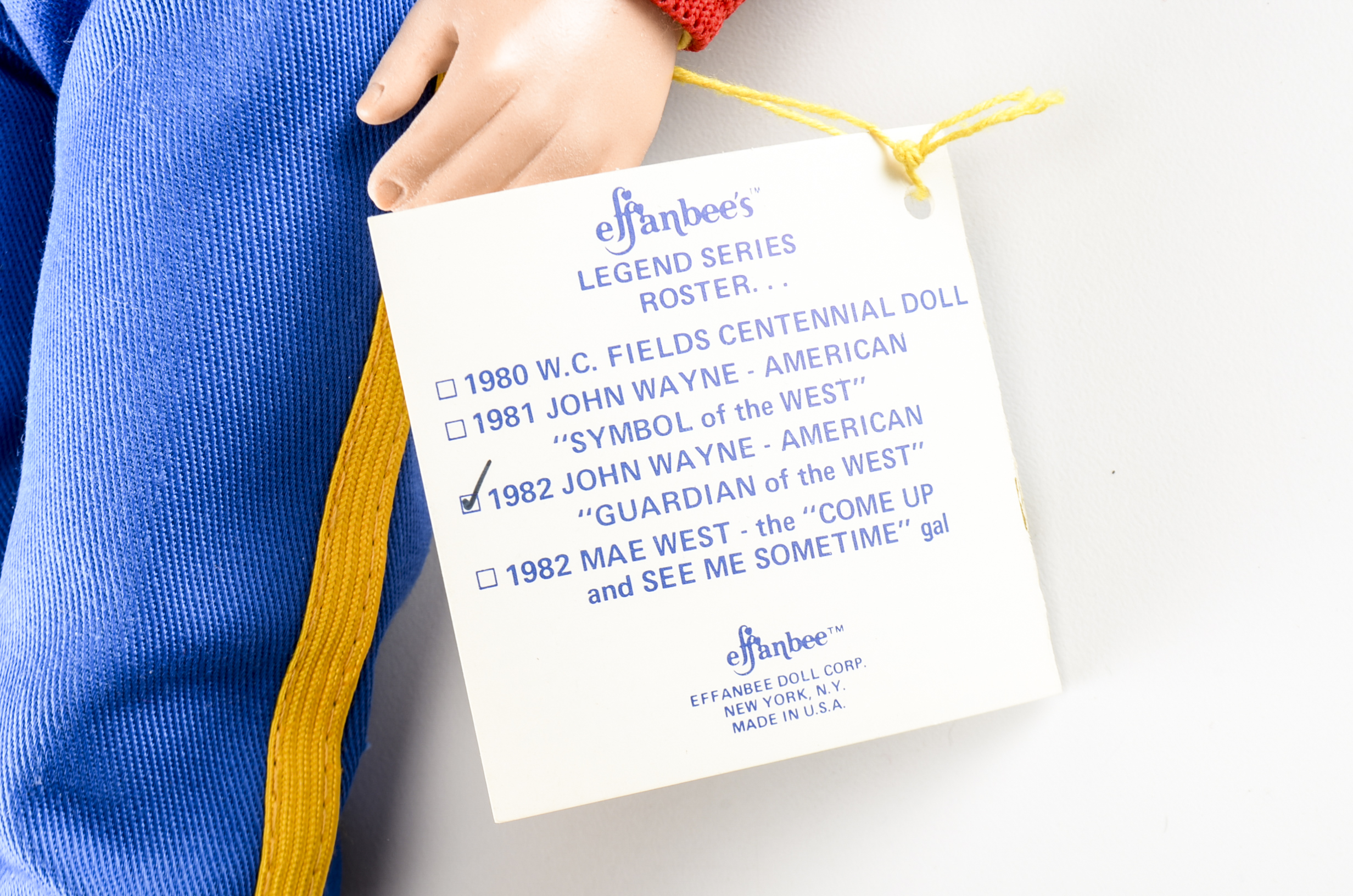 Two John Wayne Effanbee Dolls