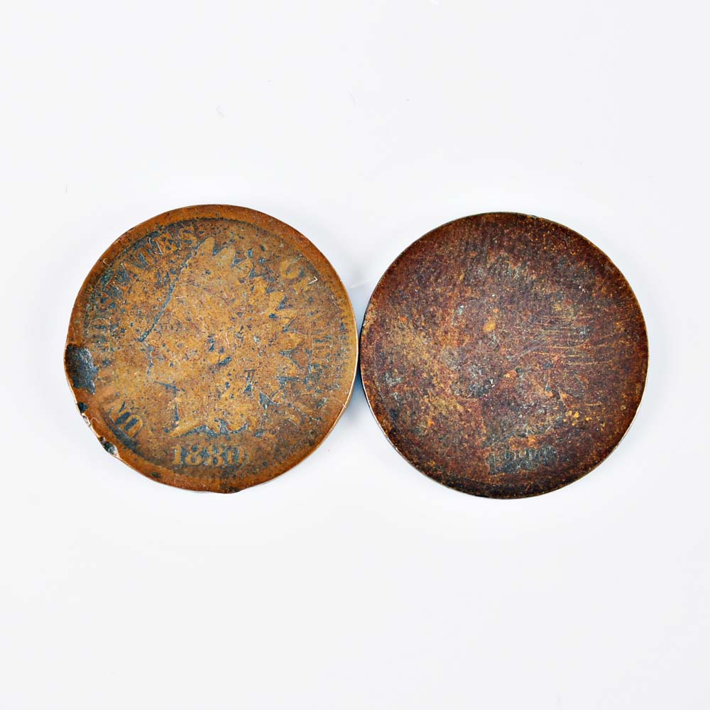 Collection of Indian One Cent Coins