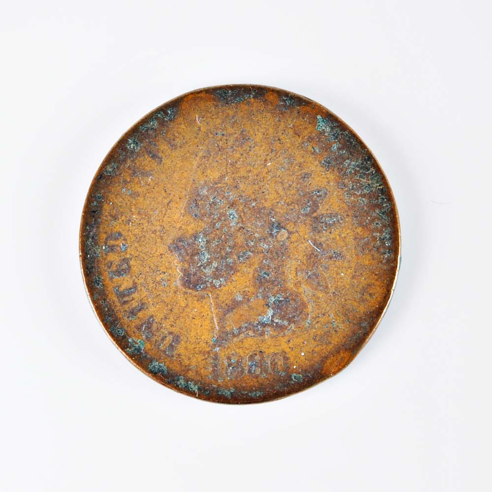 Collection of Indian One Cent Coins