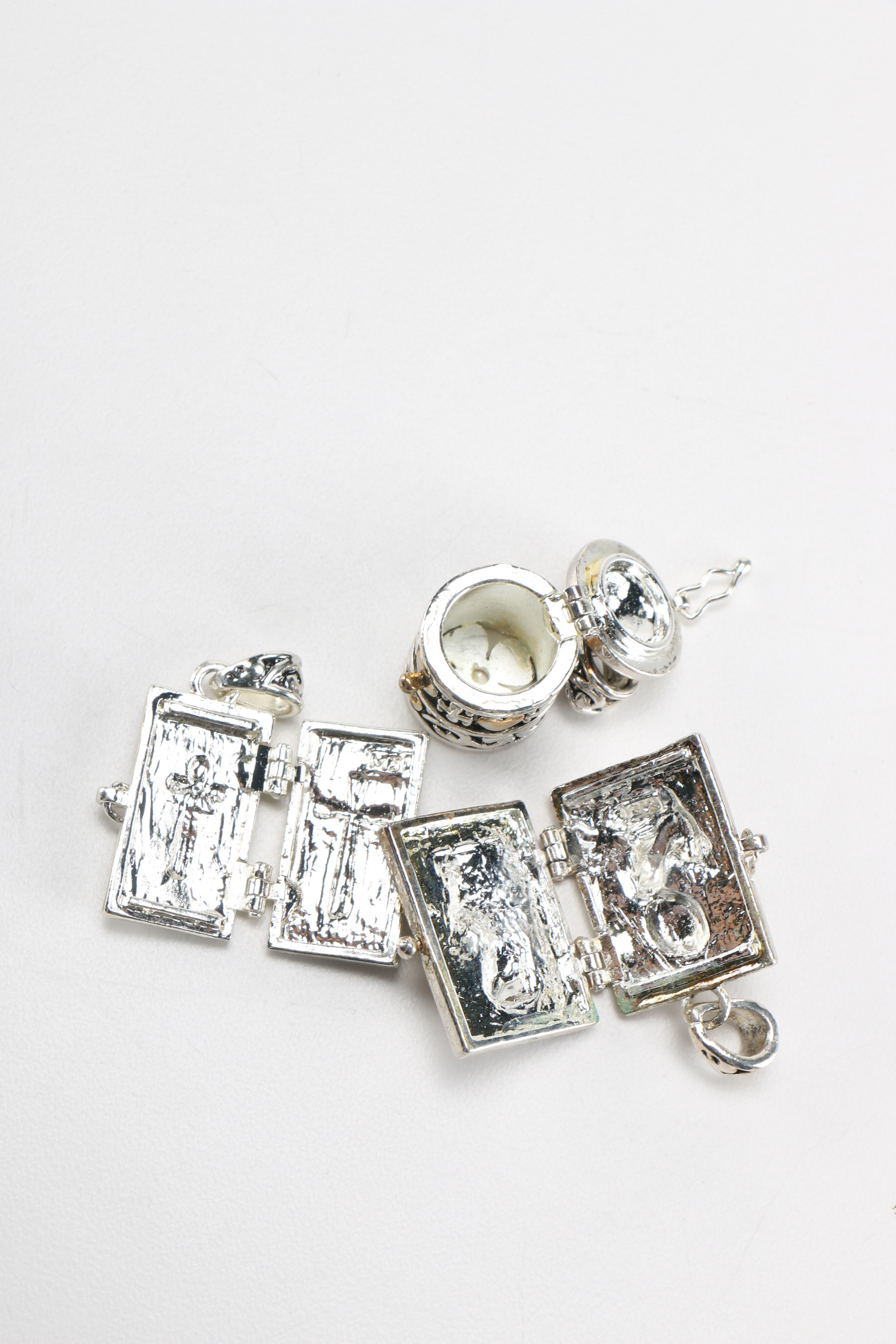 Silver Tone, Black and Gold Tone Jewelry