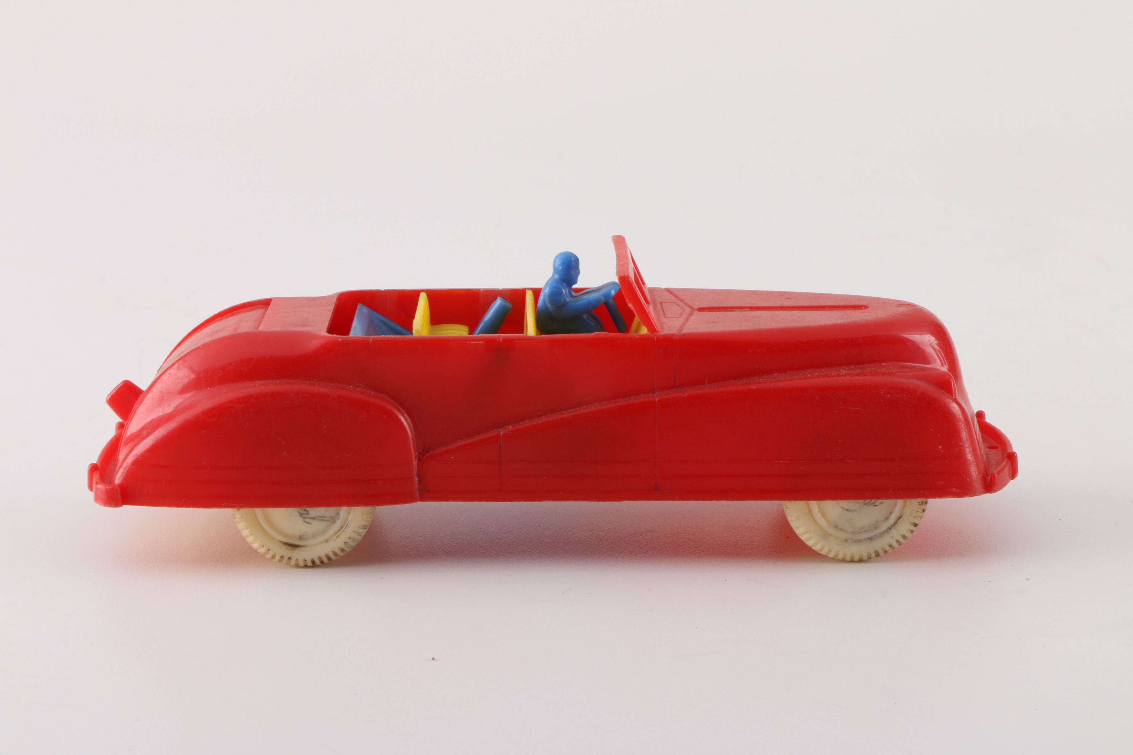 Collection of Vintage Plastic Toy Cars and Trucks
