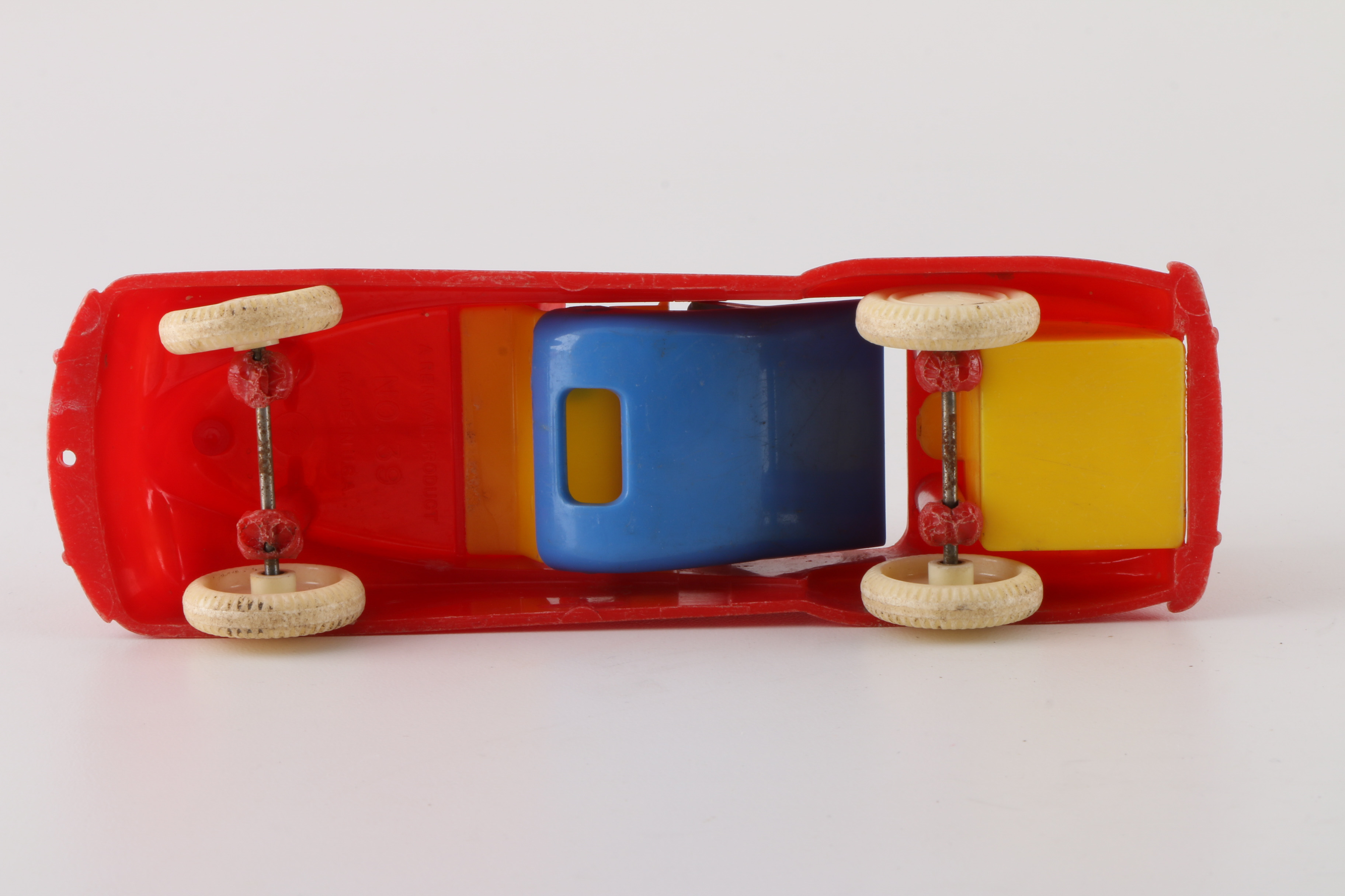 Collection of Vintage Plastic Toy Cars and Trucks