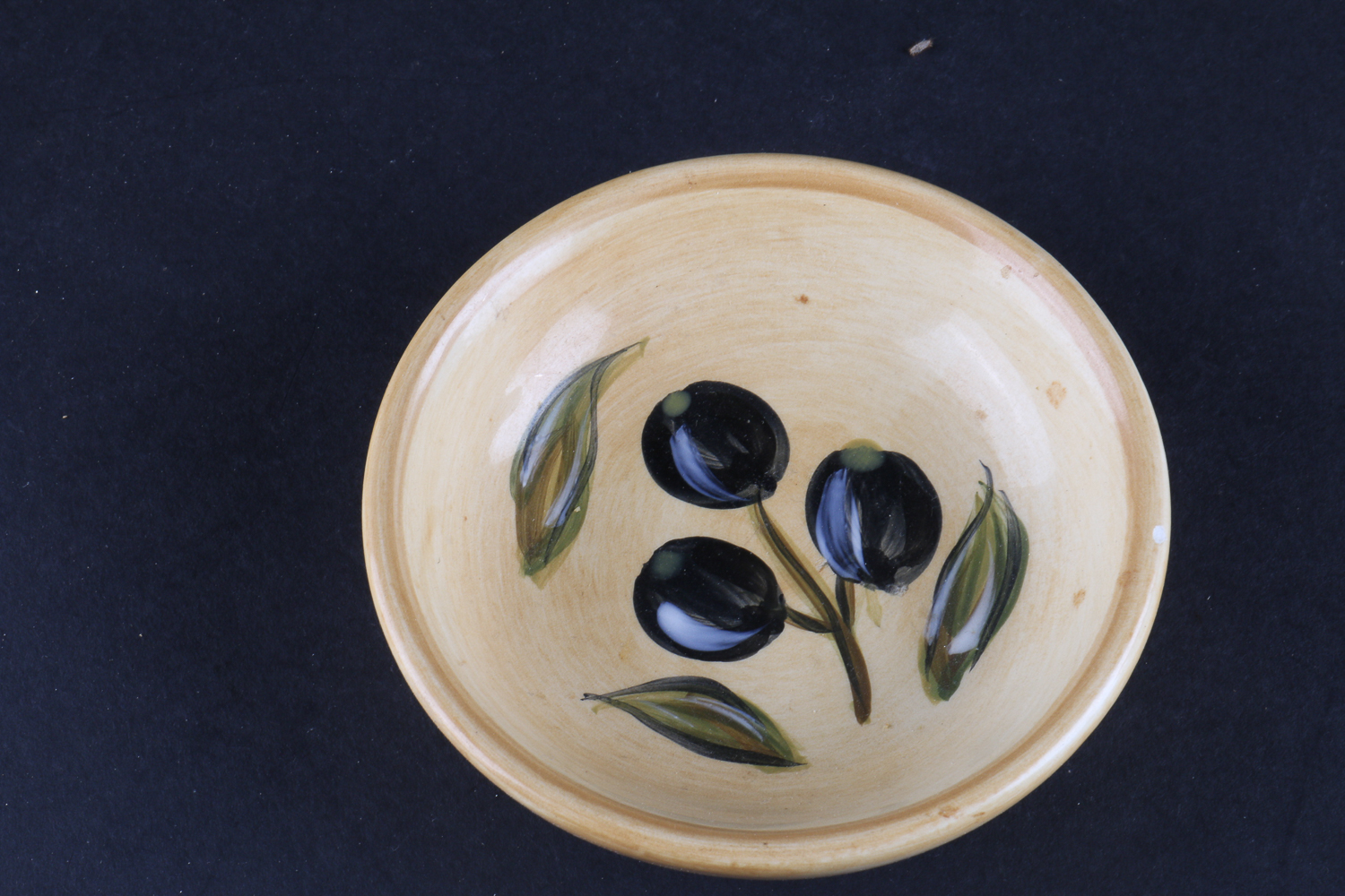 Hand-Painted Olive Oil Cruet and Dipping Bowl Set