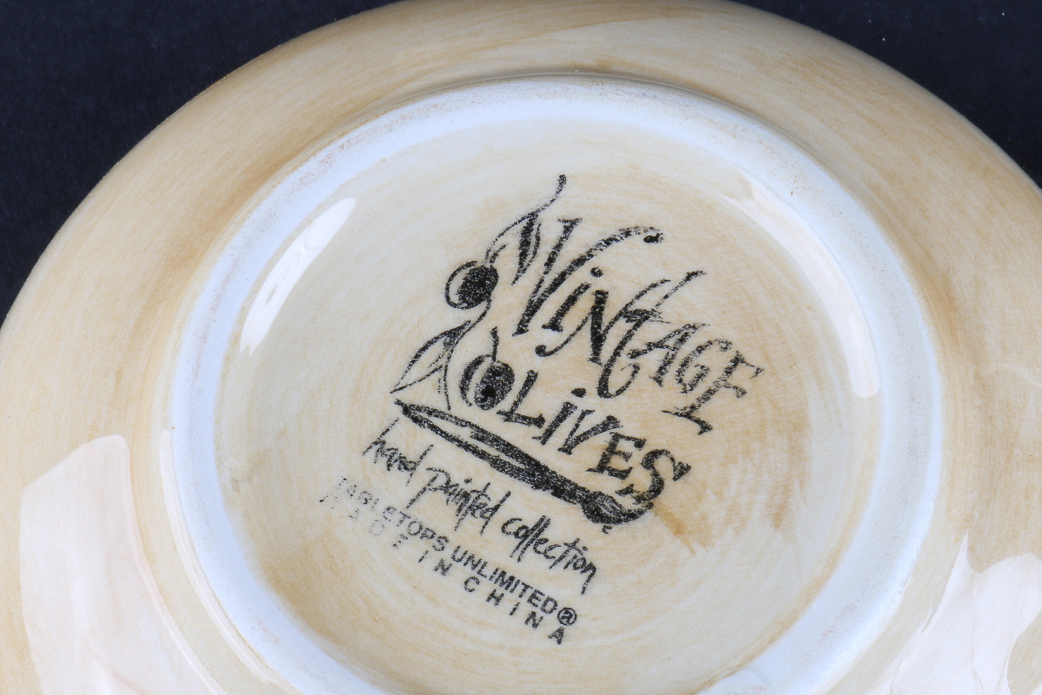 Hand-Painted Olive Oil Cruet and Dipping Bowl Set