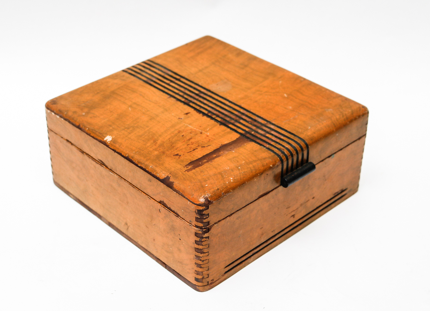 Archies, Other Children's Records in Vintage Wooden Storage Box