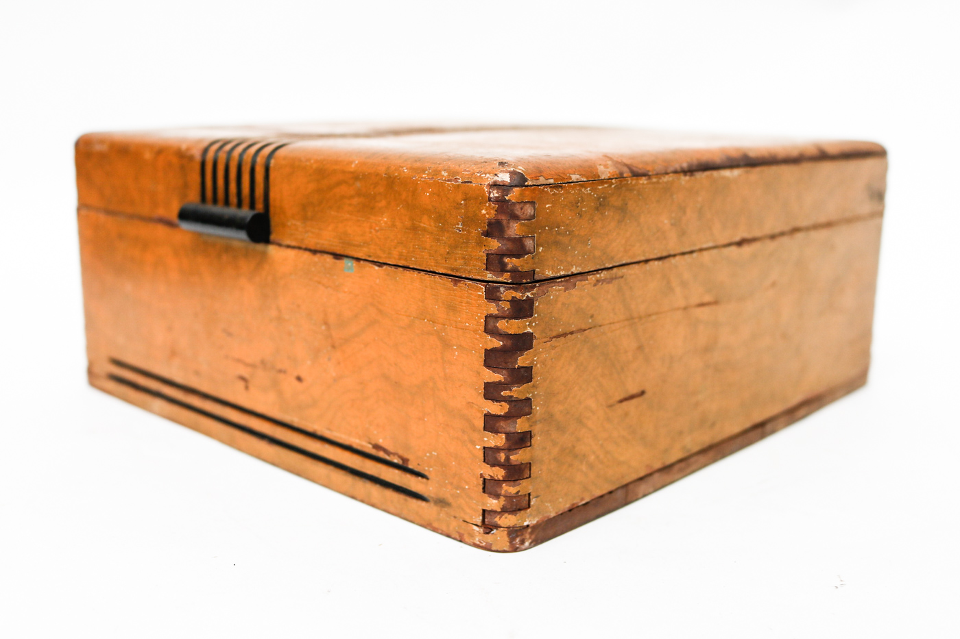 Archies, Other Children's Records in Vintage Wooden Storage Box