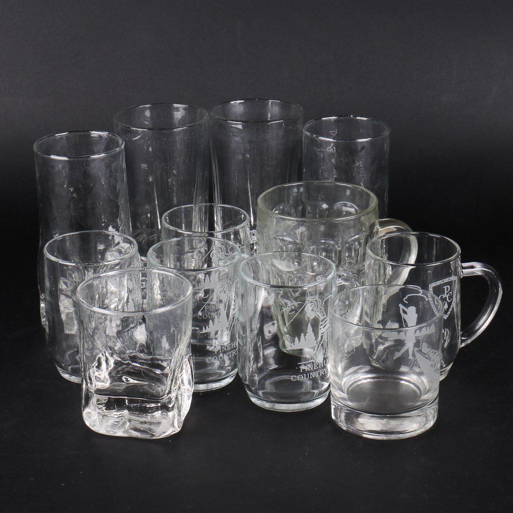 Collection of Vintage Glass Barware