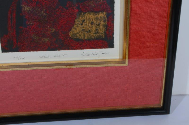 "Mahal Kahoy" Limited Edition Woodblock Print By Kanwal Prakash Singh