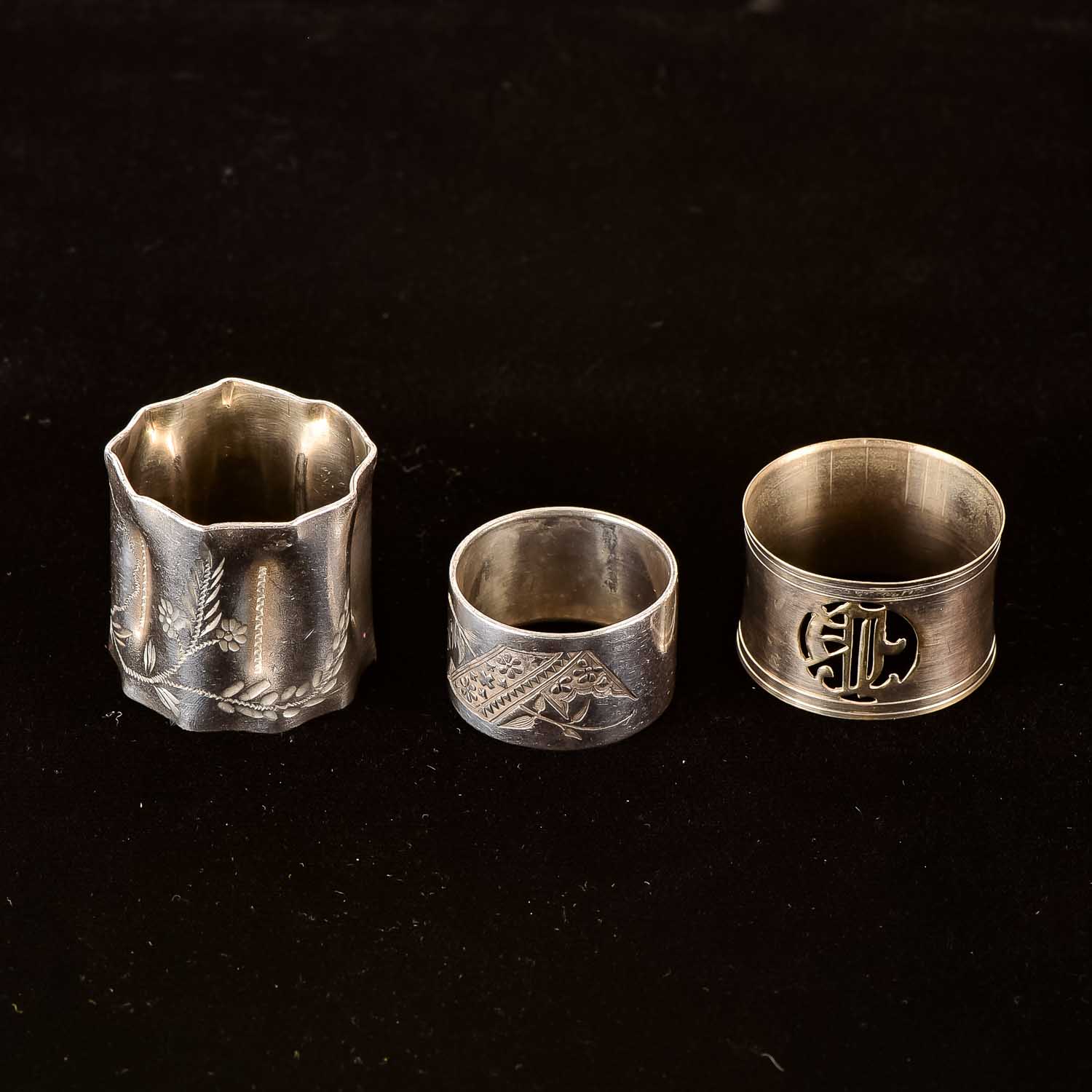 Collection of Silver-Toned Napkin Rings