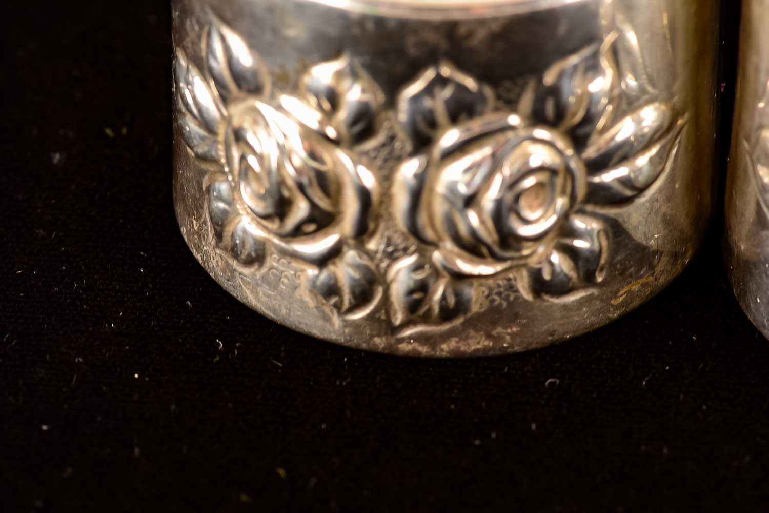 Pair of Vintage Silver-Tone Napkin Rings