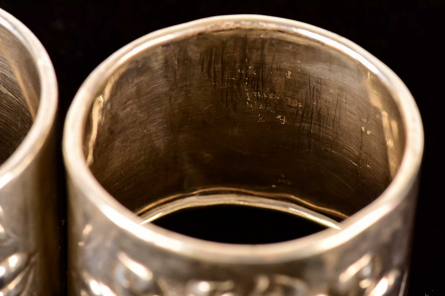 Pair of Vintage Silver-Tone Napkin Rings