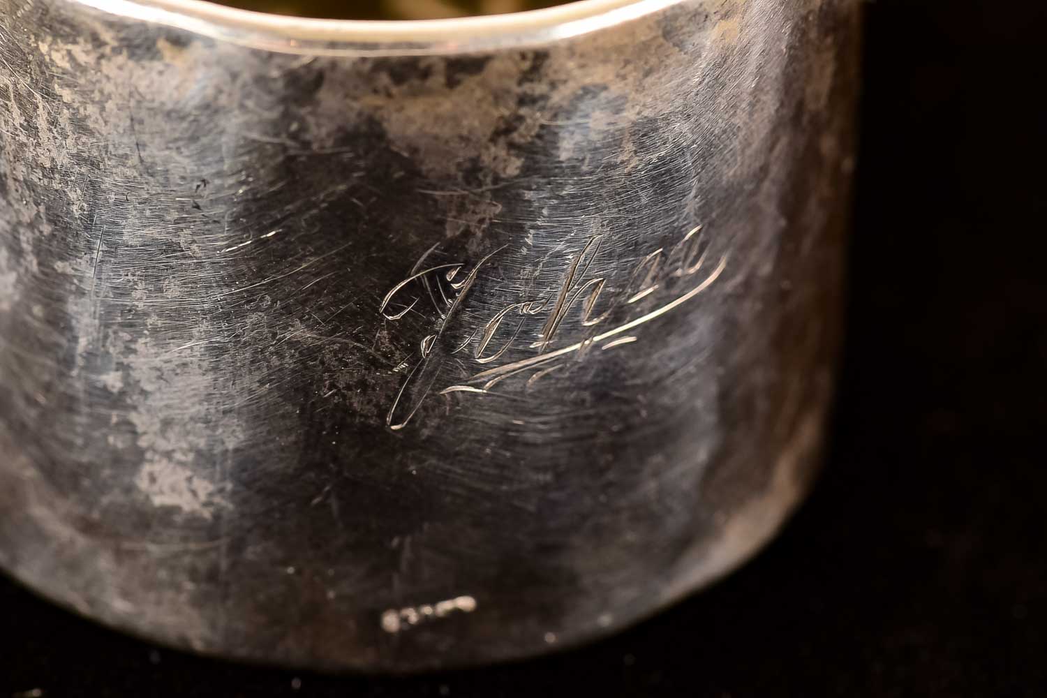 Pair of Vintage Silver-Tone Napkin Rings