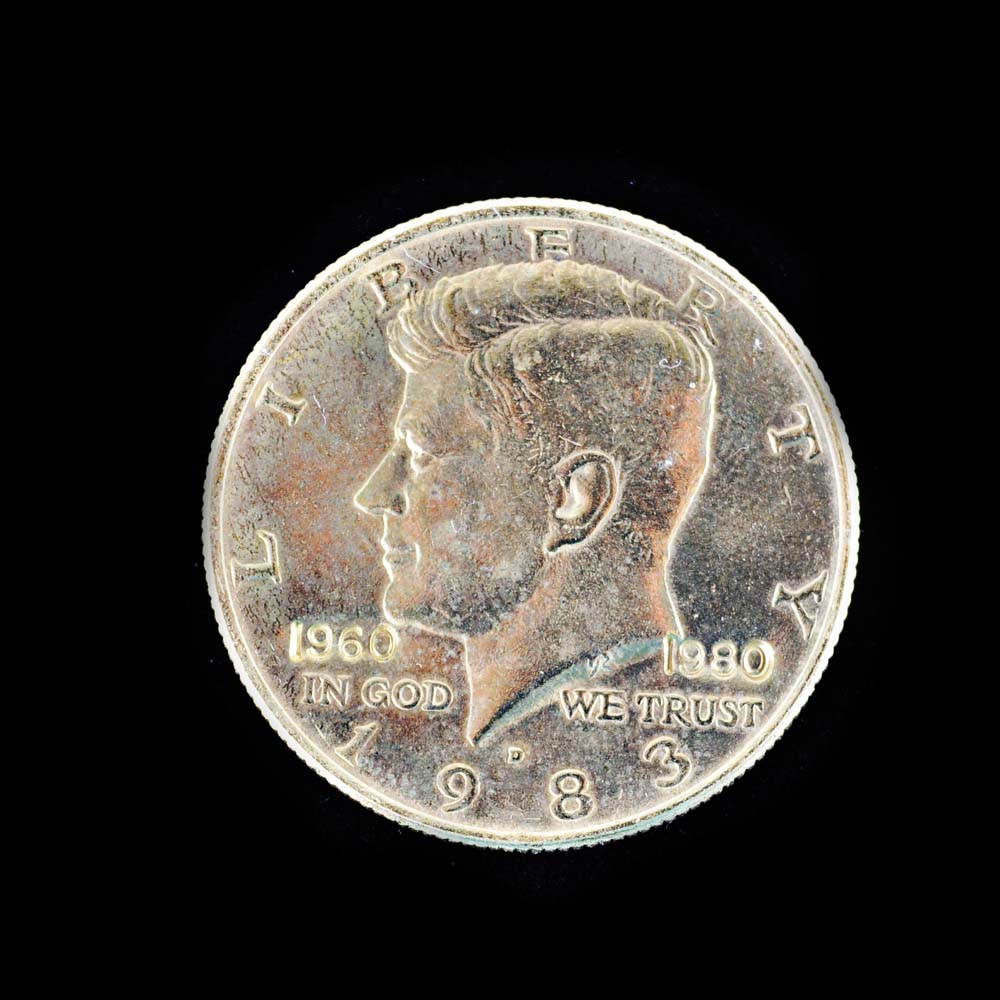 24K Gold Plated Kennedy Half Dollar