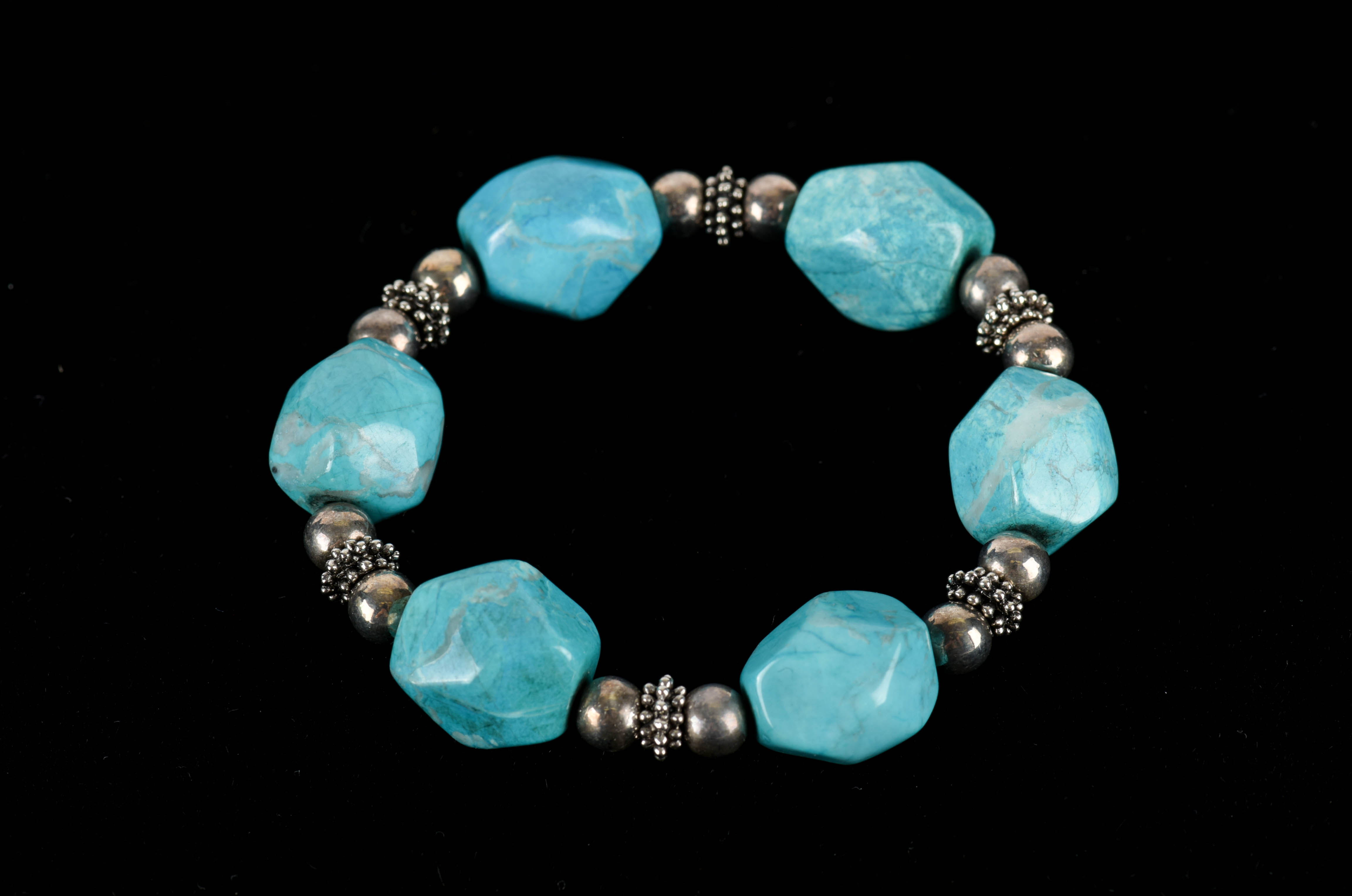 Five Stone and Silver Tone Bracelets