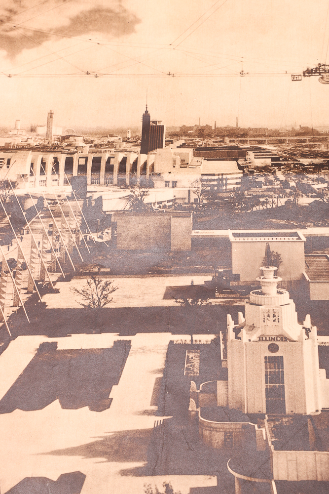Vintage Issue of The Chicago Daily News "Souvenir of a Century of Progress" Newspaper and Floor Plan