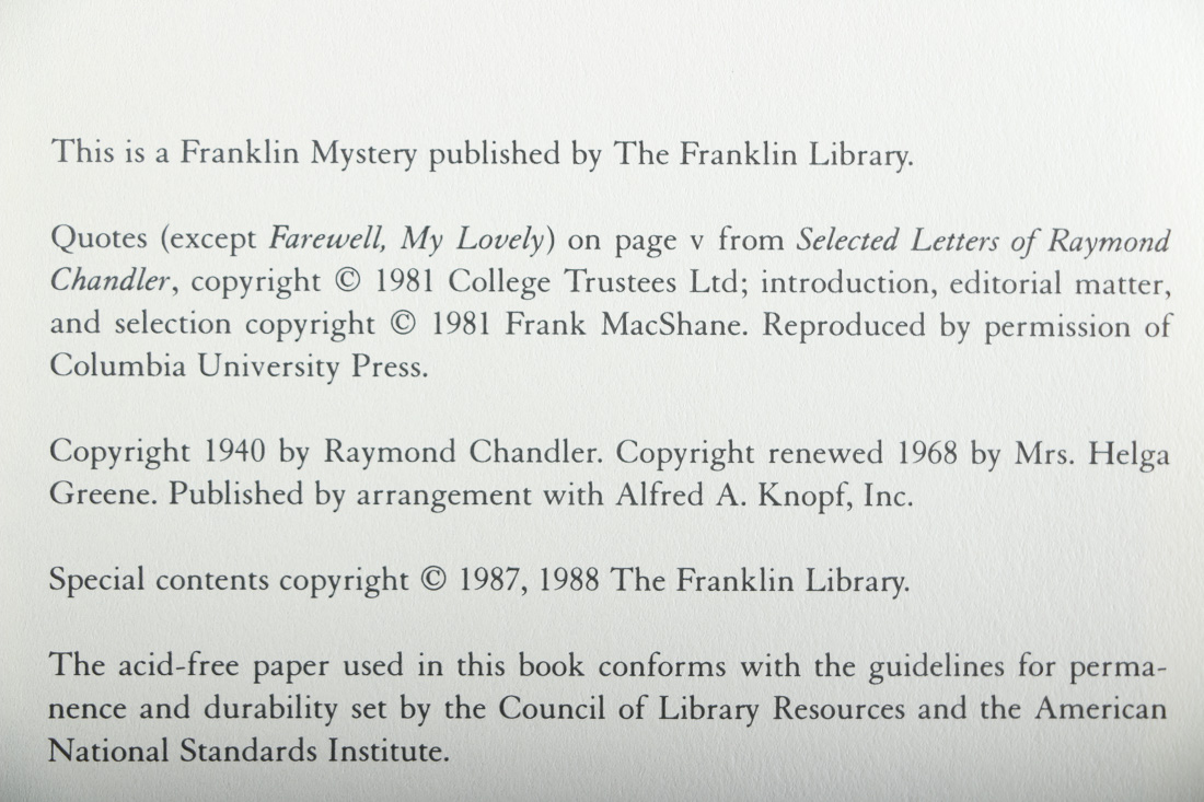 Collection of Franklin Library Mystery Books