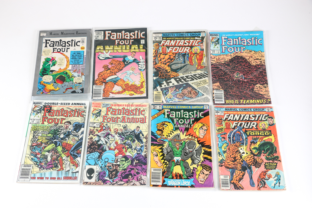 Collection of Marvel "Fantastic Four" Comics Featuring Galactus