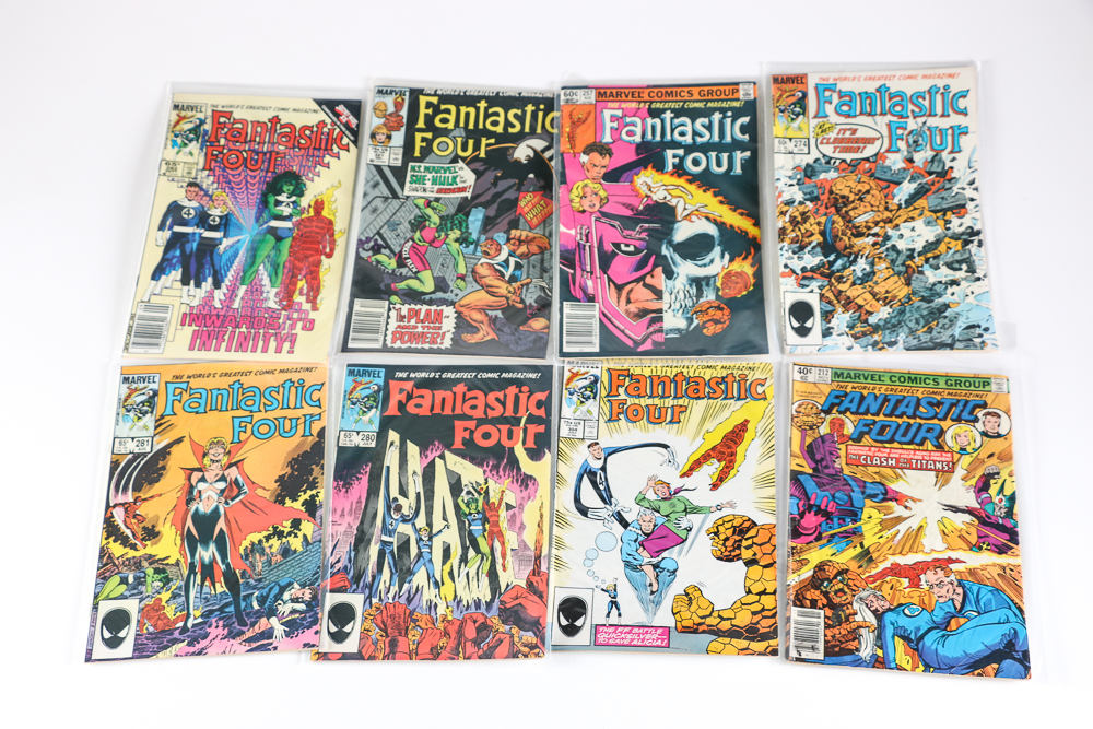 Collection of Marvel "Fantastic Four" Comics Featuring Galactus