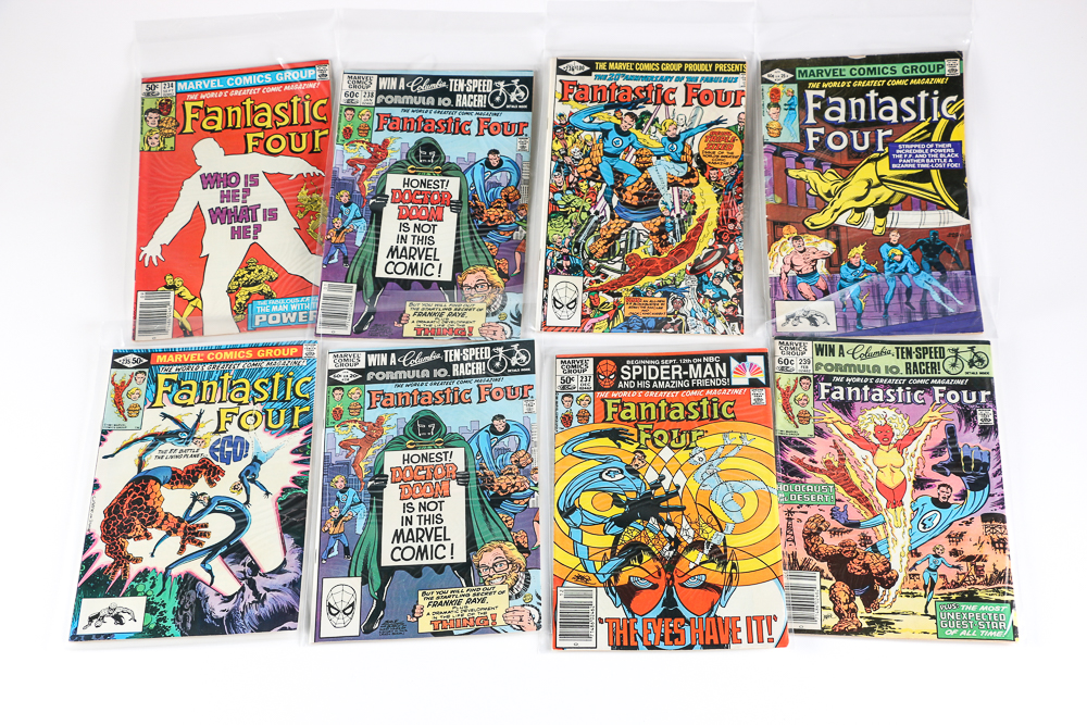 Collection of Marvel "Fantastic Four" Comics Featuring Galactus
