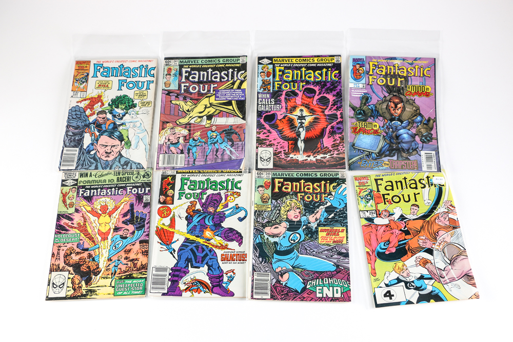 Collection of Marvel "Fantastic Four" Comics Featuring Galactus