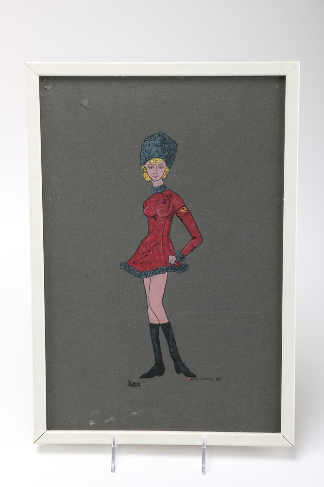 Collection of 1960s Hand-drawn Costume and Set Designs
