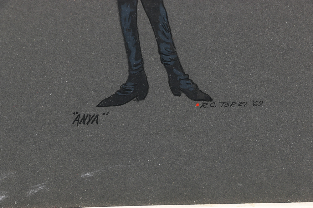 Collection of 1960s Hand-drawn Costume and Set Designs