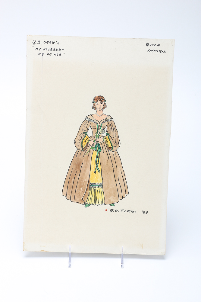 Collection of 1960s Hand-drawn Costume and Set Designs