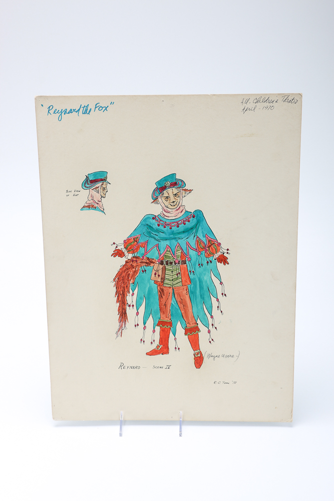 Collection of 1960s Hand-drawn Costume and Set Designs