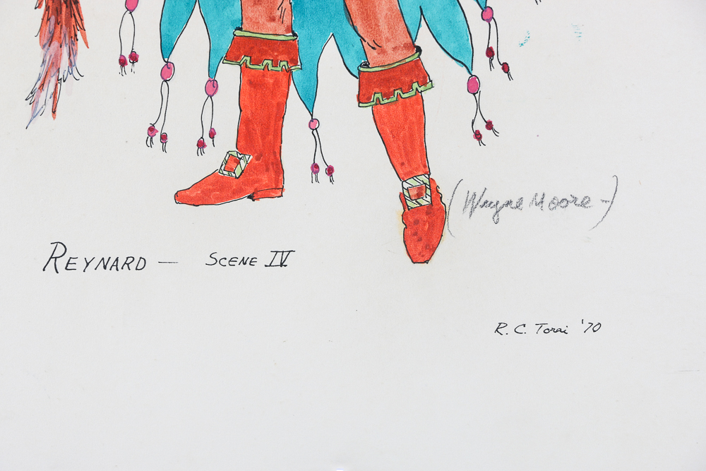 Collection of 1960s Hand-drawn Costume and Set Designs