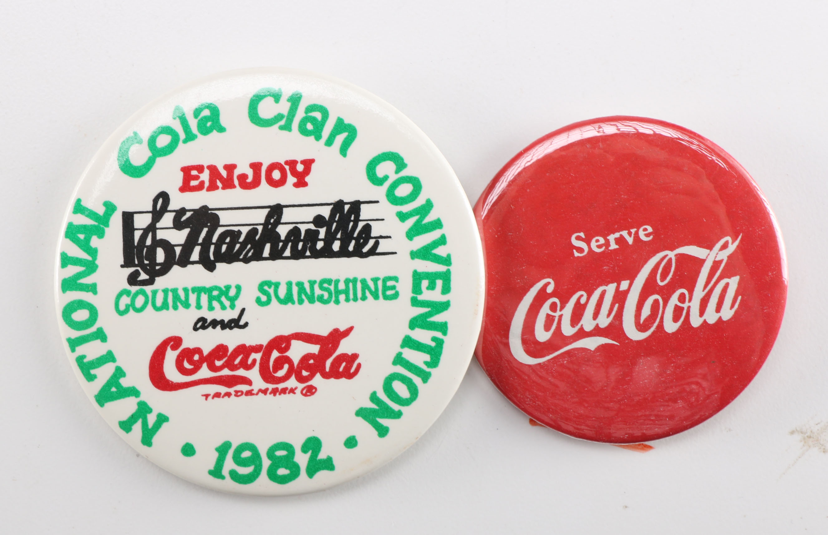Collection of Coca-Cola Buttons