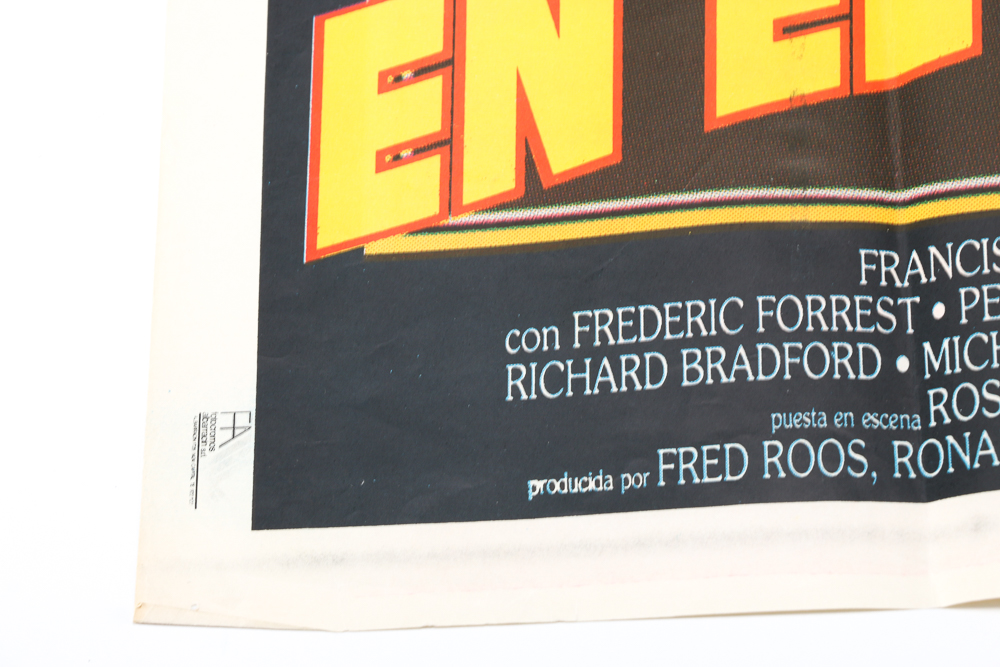 Vintage Spanish Movie Poster "Hammett, Investigacion en el Barrio Chino"