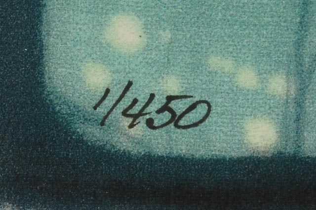 Pair of Kae Taylor Signed Digital Prints of Penguin Batiks